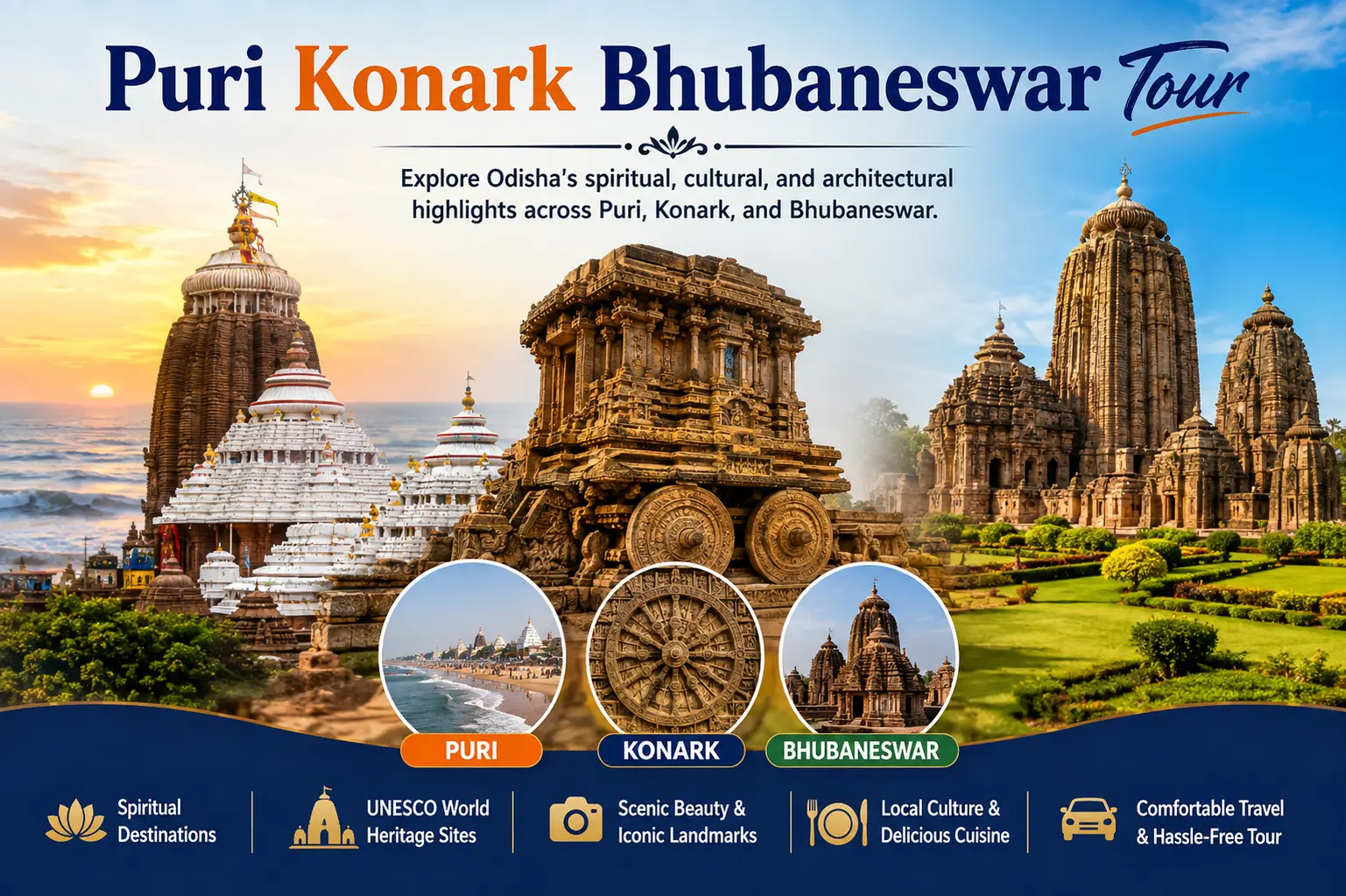 Puri Konark Bhubaneswar Tour